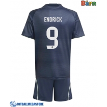 Fotballdrakt Barn Real Madrid Endrick #9 Bortedraktsett 2025-26 Kortermet (+ Korte bukser)